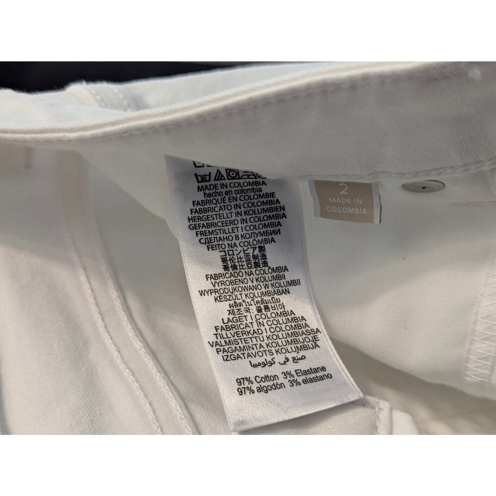 Michael Kors White Selma Button Hem Bootcut Jeans - Picture 10 of 10